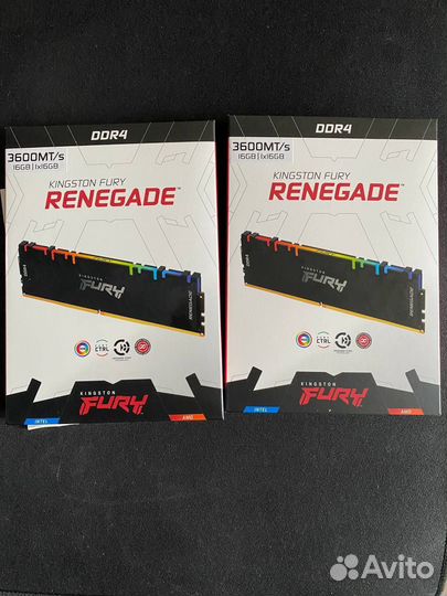 Kingston fury renegade 2х16gb 3600 mhz ddr4