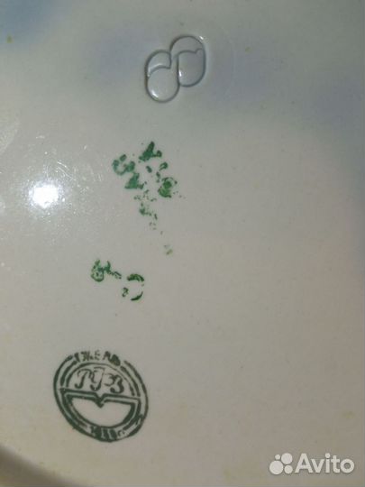 Блюдо гжель СССР