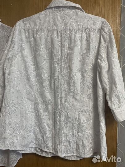 Блузка рубашка женская р 52-54 хлопок