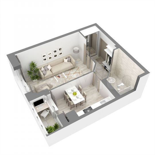 1-к. квартира, 34,2 м², 13/16 эт.