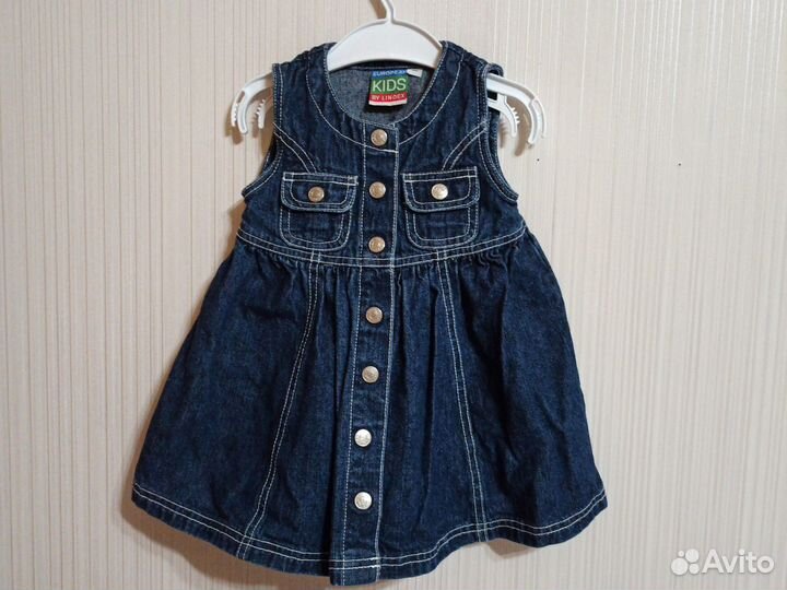 Платье джинсовые для девочки 80 размер