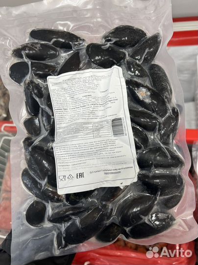 Мидии целые в раковине