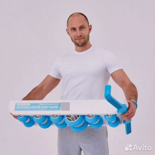 Массажер для спины тренажер роликовый Древмасс