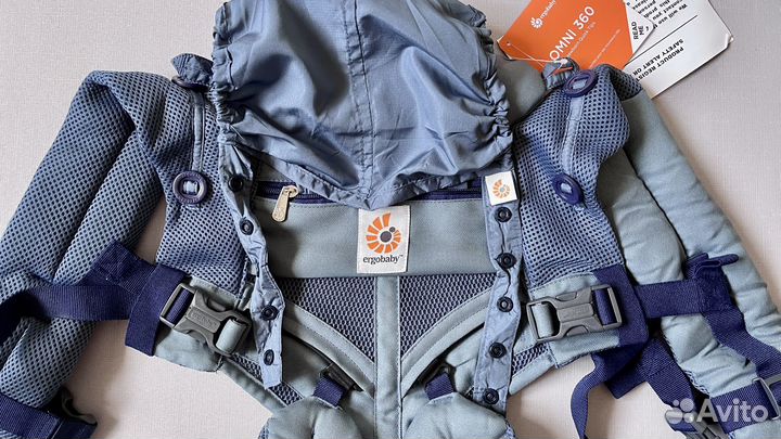 Эргорюкзак Ergobaby - Omni 360 с сеточкой - Blue