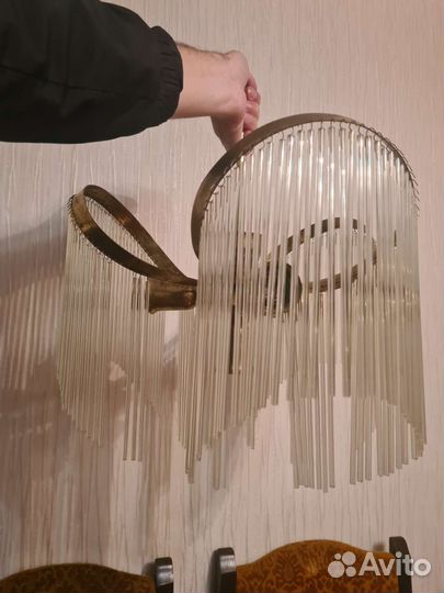 Хрустальная люстра СССР винтажная