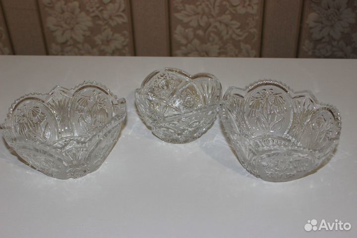 Хрустальные салатники СССР и из стекла