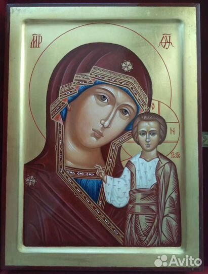 Икона Спаситель, Богородица рукописные