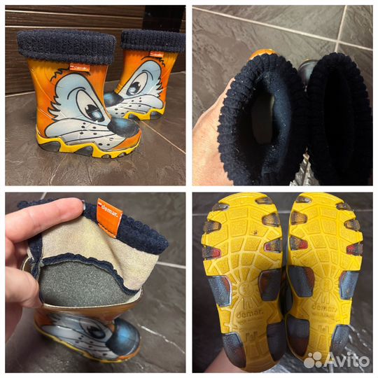 Резиновые сапоги, утепленные, 22, 23, 24, 25, 26