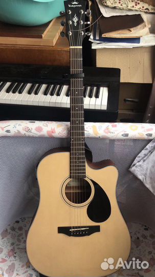 Электро акустика гитара kepma