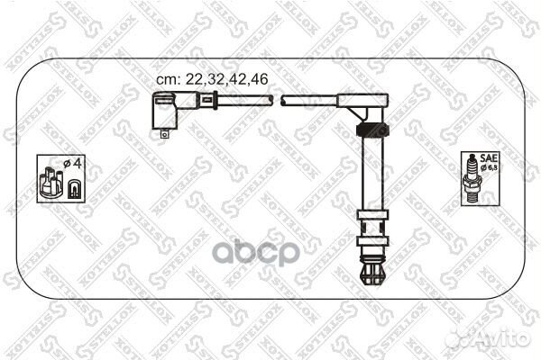 10-38133-SX к-кт проводов Fiat Brava/Marea/Pal