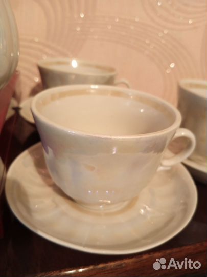 Сервиз кофейный с перламутром Вербилки