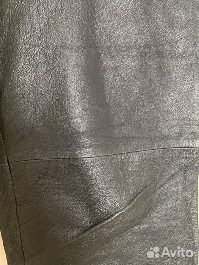 Кожаные брюки женские