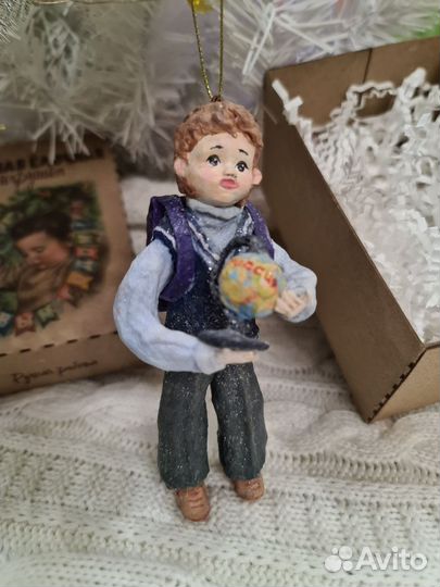 Елочные игрушки из ваты