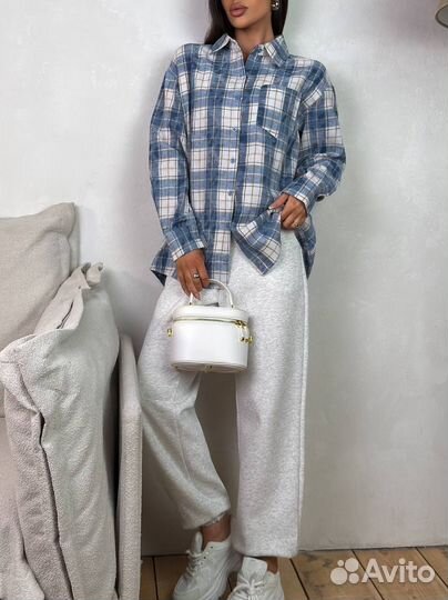Стильная рубашка в клетку. Корея