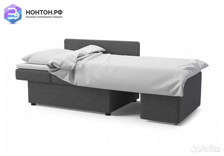 Диван еврокнижка Дагмар темно-серый