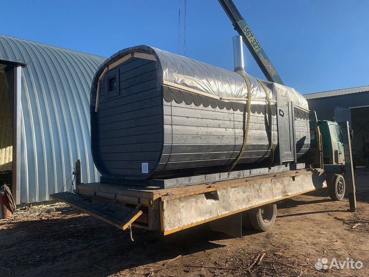 Баня бочка квадро в наличии