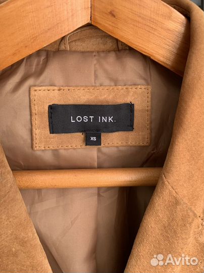 Плащ из натуральной замши xs