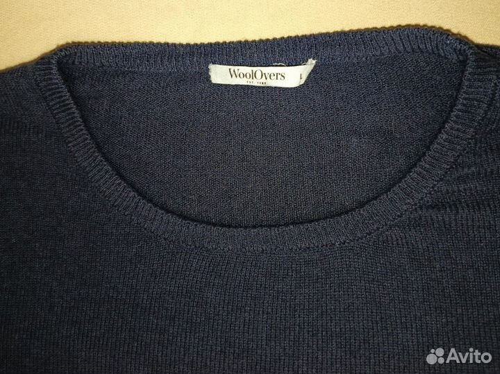 Woolovers свитер меринос кашемир 48-50