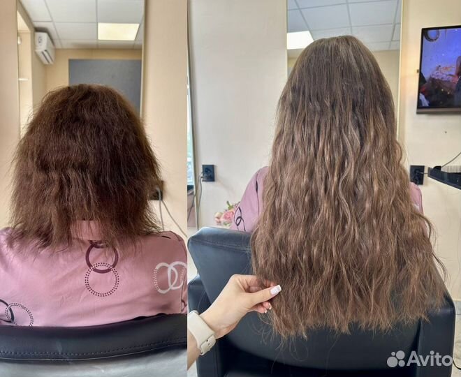 Наращивание волос биопротеиновое / обучение