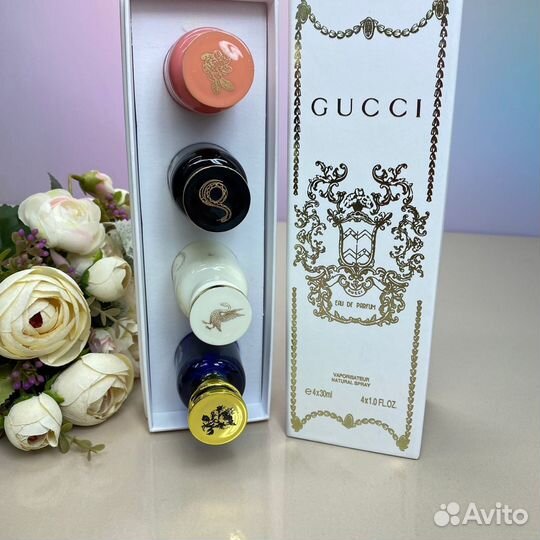 Женский набор духов Gucci 4 в 1