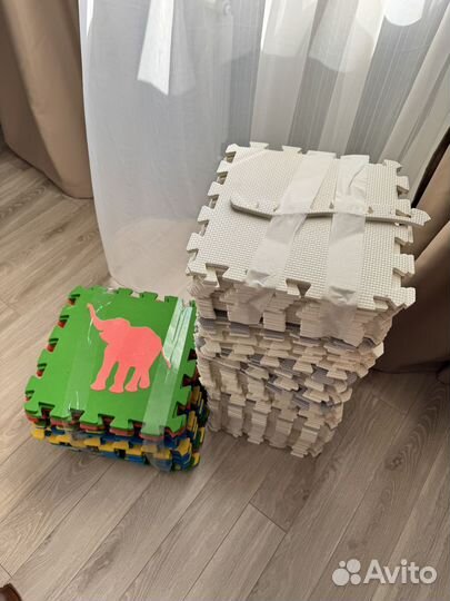 Детский мягкий коврик пазл