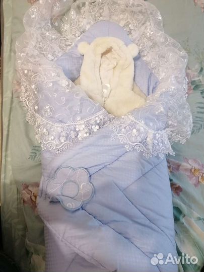 Конверт на выписку зимний бу