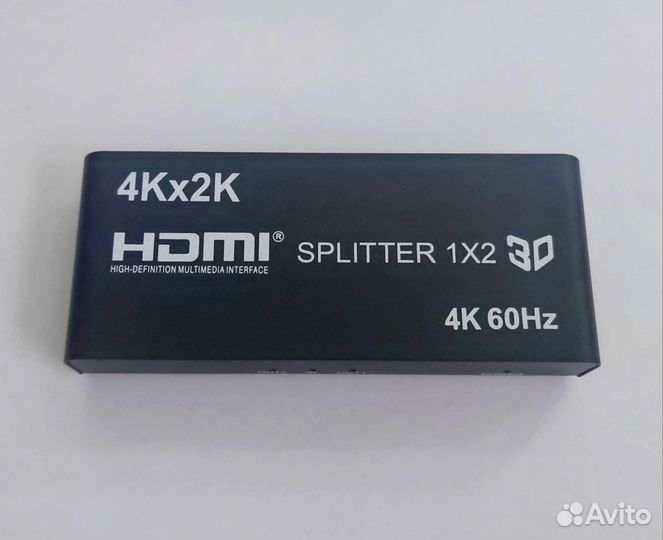 Сплиттер hdmi 1*2 поддержка 2К-4К