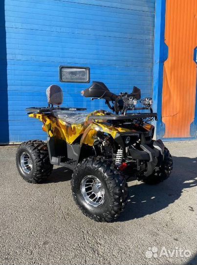 Детский квадроцикл Yamaha Aerox 125 желтый камо