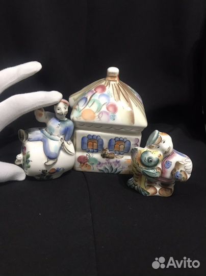 Изделия фаянсовые СССР. Ручная авторская работа