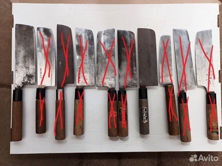 Японские кухонные ножи углеродка