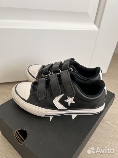 Кеды для мальчика converse кожаные 28-28,5