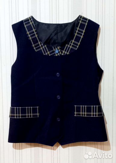 Школьная форма для девочки синяя 140 146