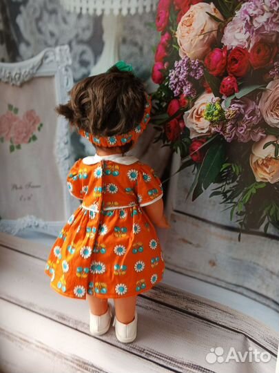 Винтажная кукла.ГДР.Клеймо