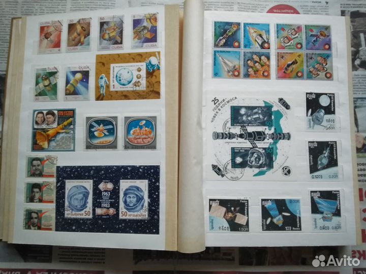 Альбом с марками.Космос