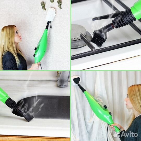 Паровая швабра keya премиум 12 насадок новая