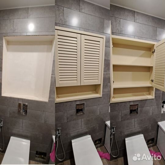 Мебель в ванную,мебель для ванной,жалюзийные двери