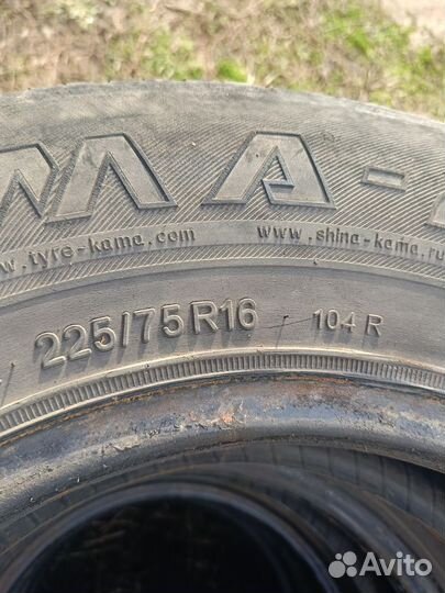 Шины 225/75 r16 бу