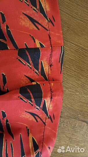 Чёрное хаори с принтом феникс