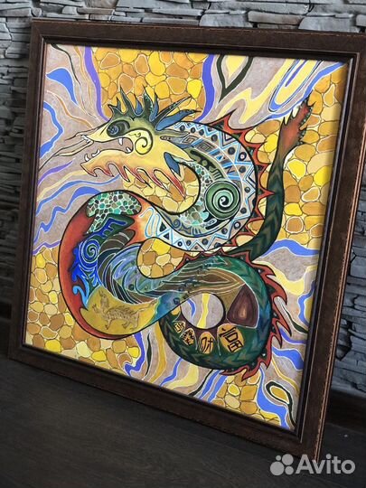 Картина на холсте «Дракон»