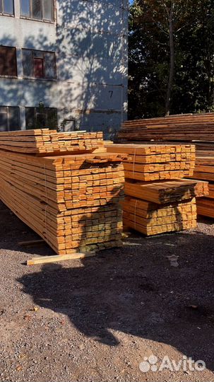 Доска обрезная 25х100х6000мм 1 сорт ГОСТ