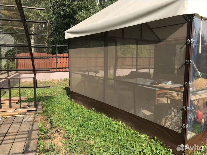 Мягкие окна для террас, летних кафе под ключ