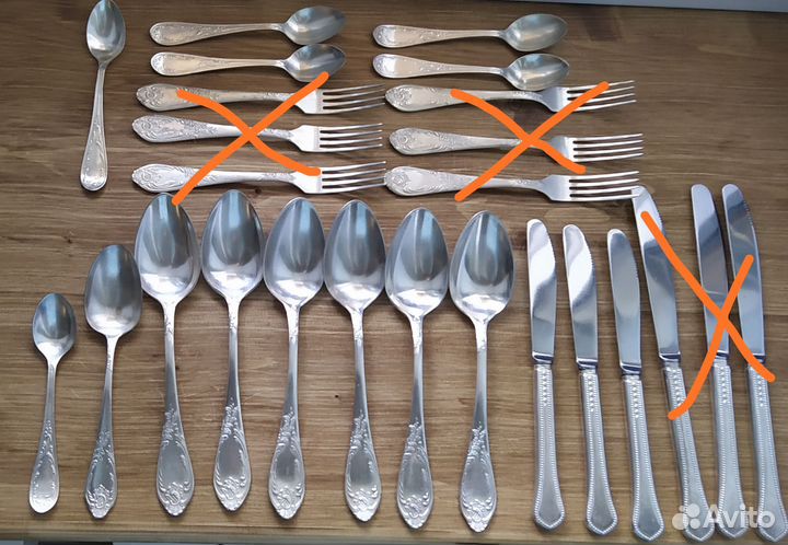 Набор столовых приборов мельхиор СССР