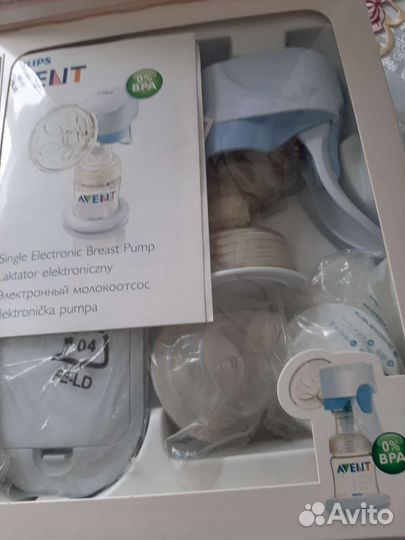 Молокоотсос avent электрический