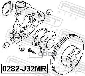 Ступица nissan murano Z50 05- зад. 0282J32MR Fe