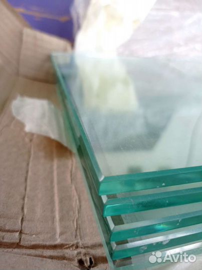 Каленое стекло 8мм, 6 штук