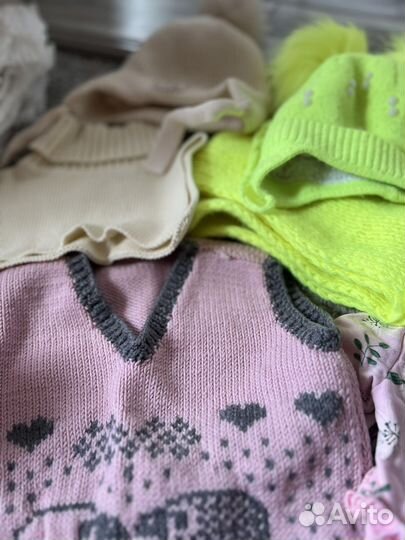Детские вещи пакетом 74-86 девочка