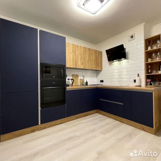 Угловая кухня с мдф фасадами