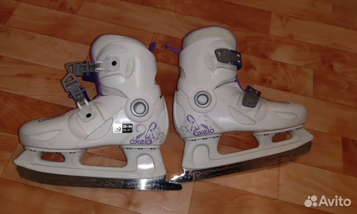 Коньки детские, размер 32-34