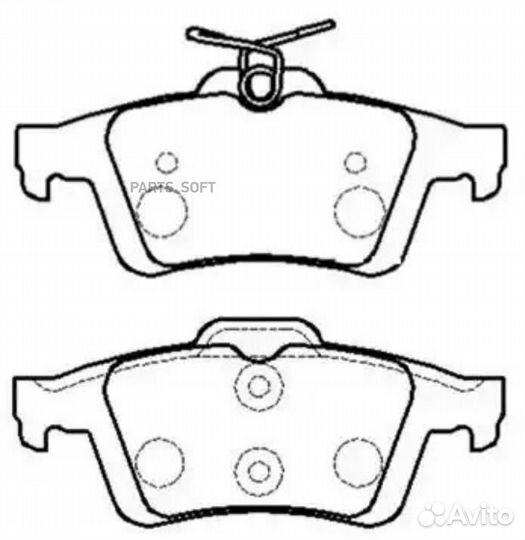 HSB HP8225 Колодки тормозные
