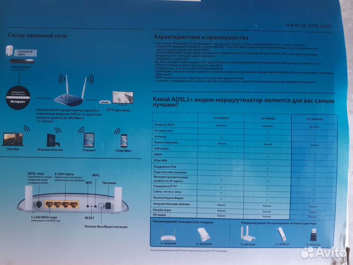 Модем роутер TP - link